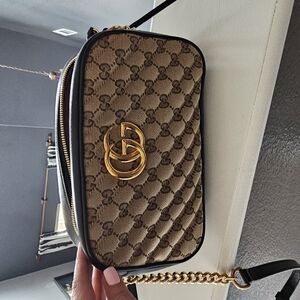 Gucci Brown and Gold Women's Bag NWOT- Worn Twice. Perfect Condition. No Stains